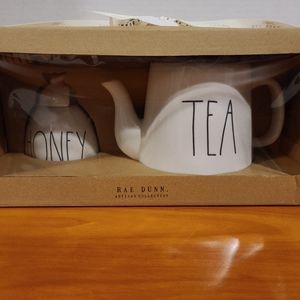 Rae Dunn Tea Pot And Honey Gift Set By Magenta